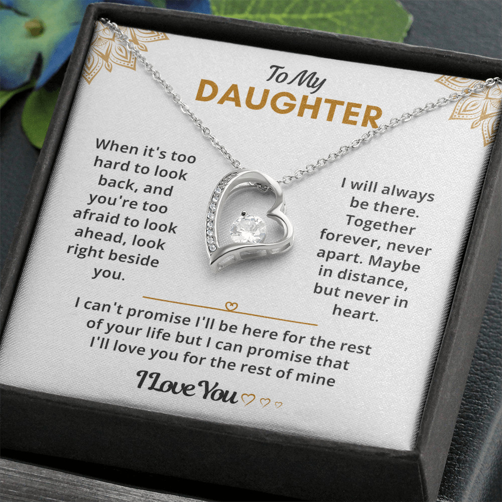 Daughter Necklace from Dad, She glows like she was born for this moment