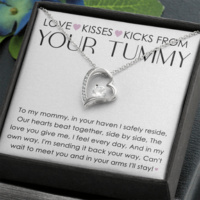 To My Mommy Forever Love Necklace – Heartfelt New Mom Gift from Baby, First time mom gift