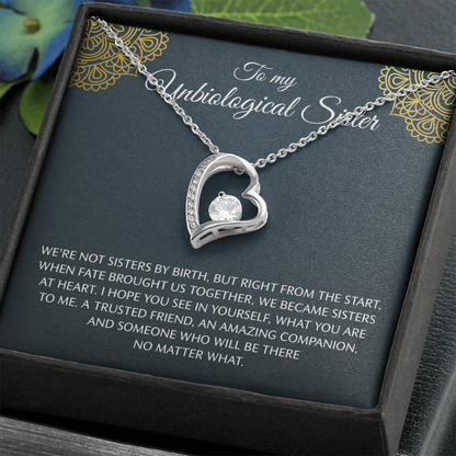 To My Step Sister Necklace, Forever Love Necklace