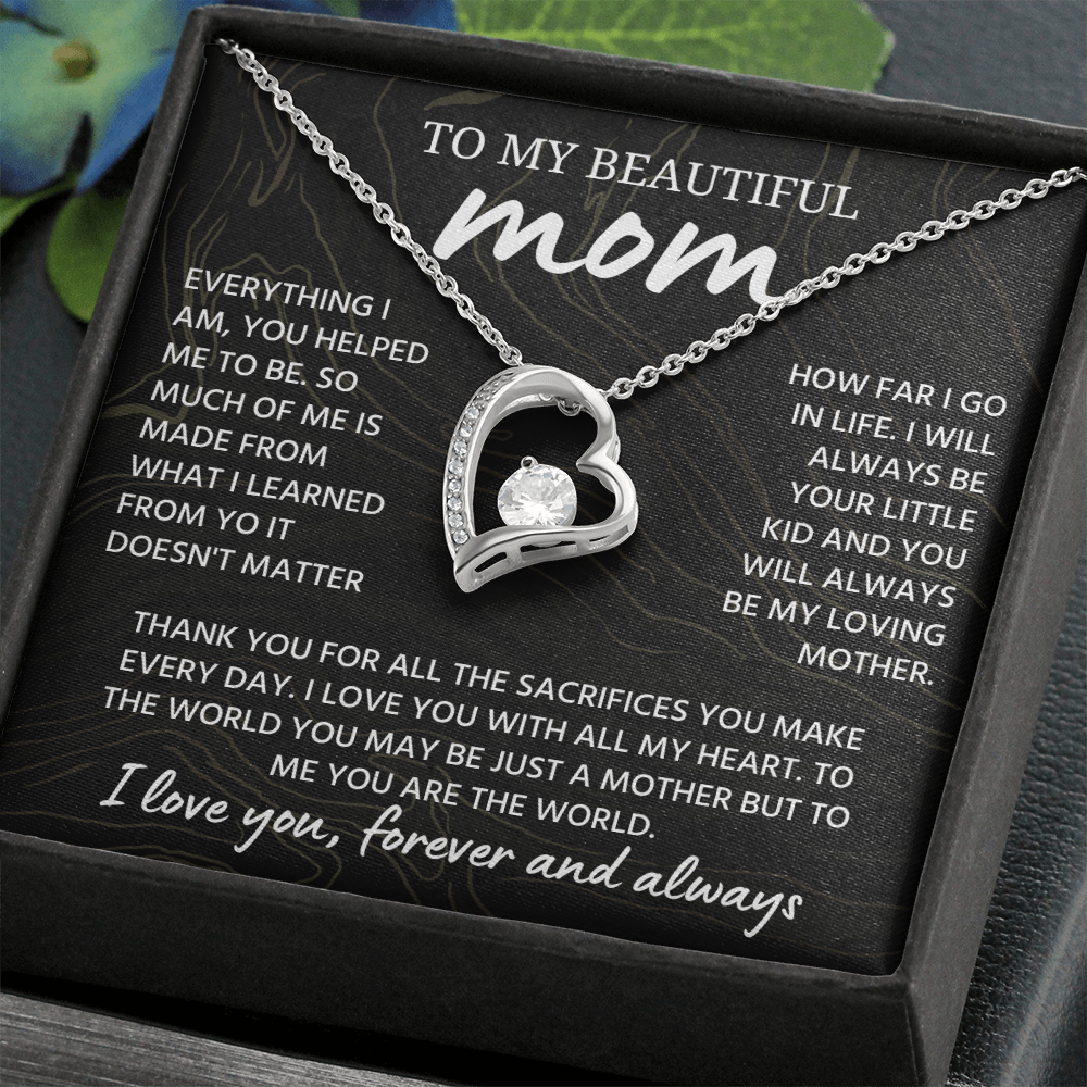 Mom Necklace from Daughter or Son, Birthday Gifts for Mom