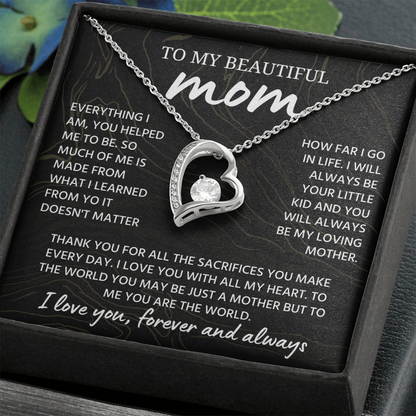 Mom Necklace from Daughter or Son, Birthday Gifts for Mom