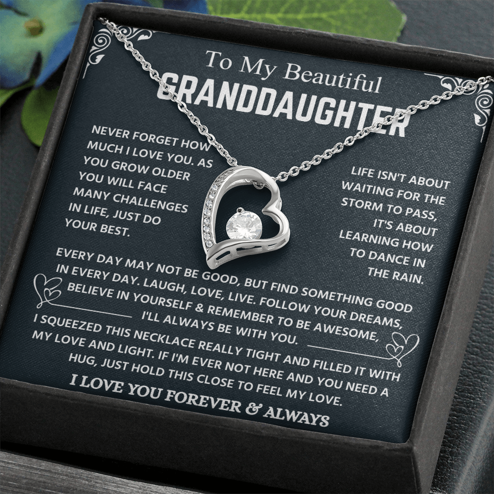 Granddaughter Necklace From Grandpa, It Lights Up Her Already Radiant Smile