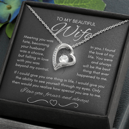Wife Necklace from Husband, Birthday Gifts for Wife