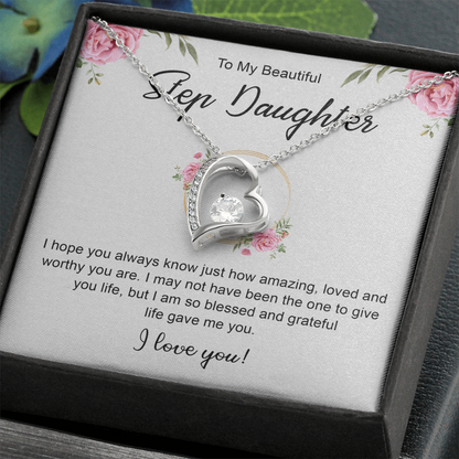 Women's Jewelry Gifts, To My Bonus Daughter Necklace