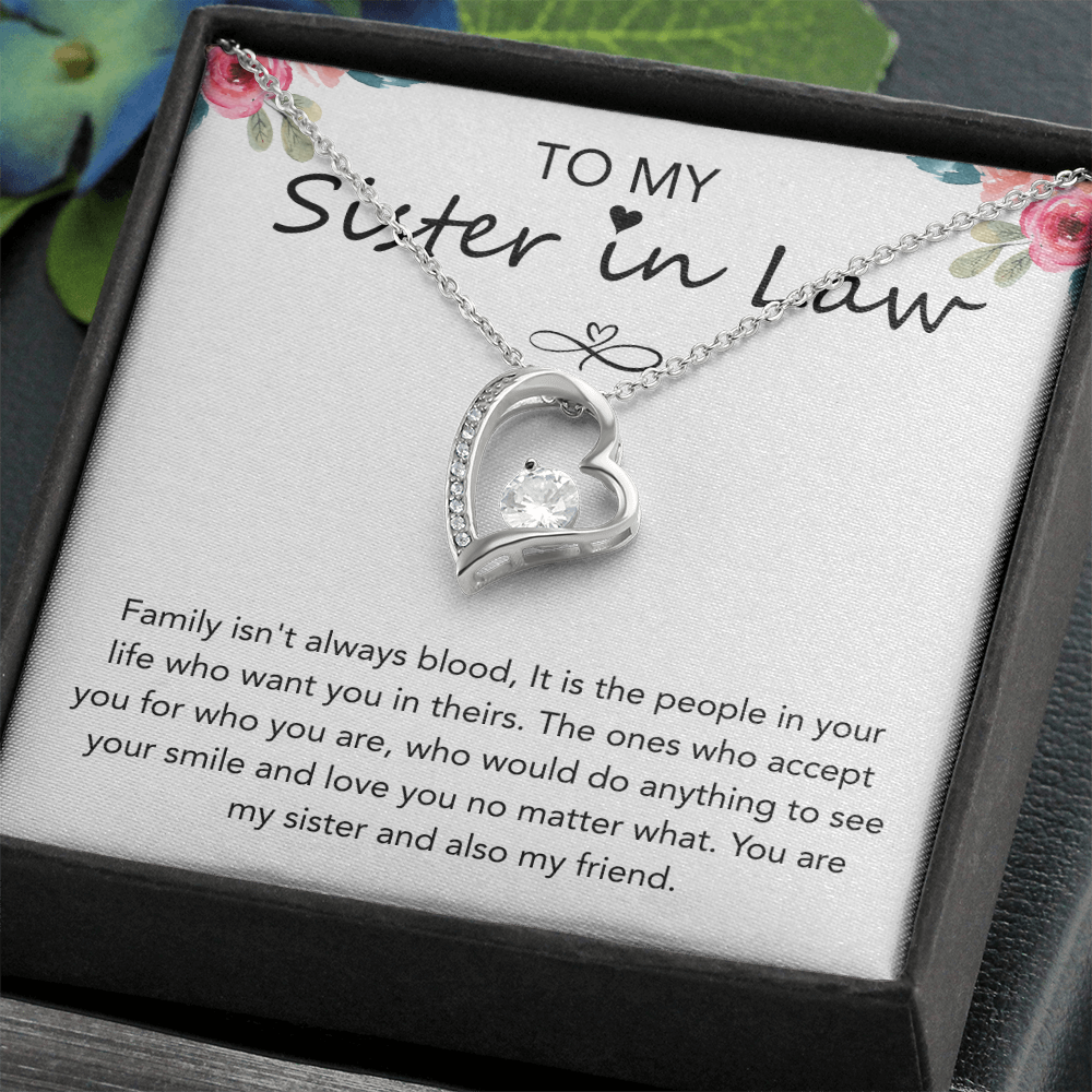 Valentines Day Gifts for Sister in law, Forever Love Necklace