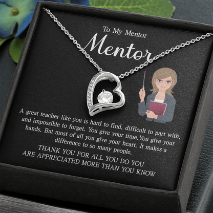 Teacher Birthday Gifts, Forever Love Necklace