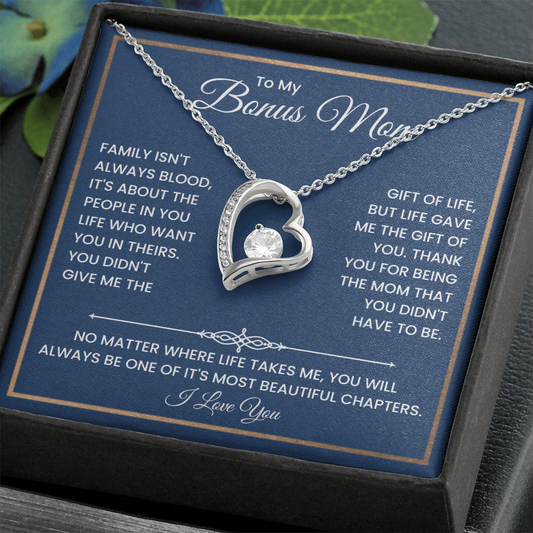 Mother's Day Jewelry Gift for Step Mom From Son or Daughter