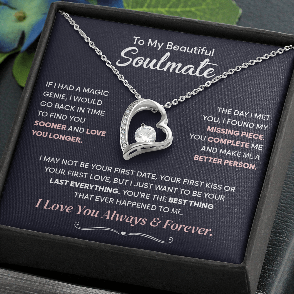 Soulmate Jewelry Gifts, Forever Love Necklace