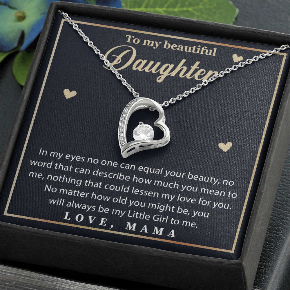 To My Beautiful Daughter Necklace, Pendant from Mom & Dad
