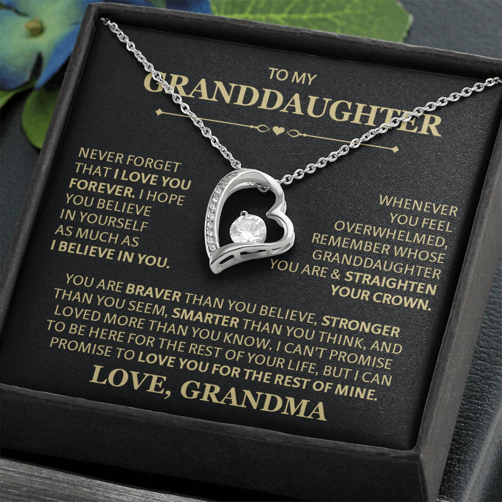 To Granddaughter Necklaces, Forever Love Necklace