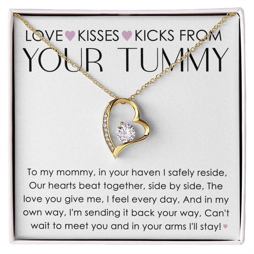 To My Mommy Forever Love Necklace – Heartfelt New Mom Gift from Baby, First time mom gift