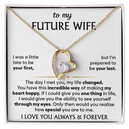 To My Future Wife Necklace, Birthday Gift for Her