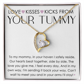 To My Mommy Forever Love Necklace – Heartfelt New Mom Gift from Baby, First time mom gift