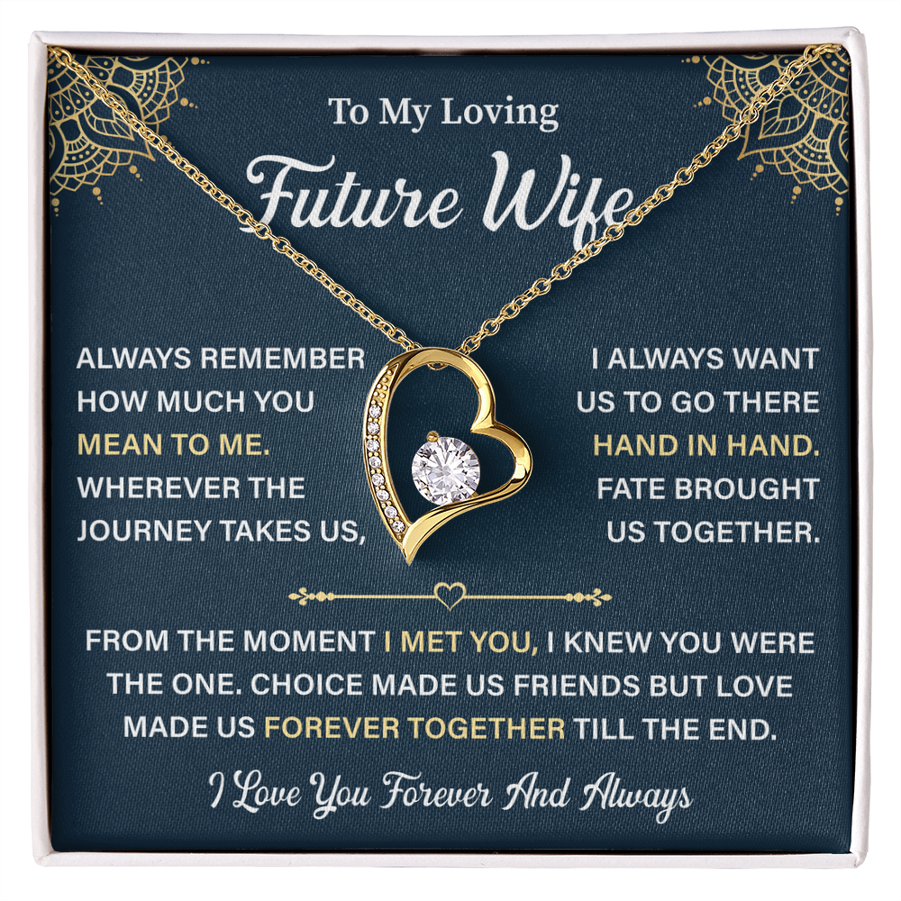 To My Future Wife Heart Necklace - Unique Gifts For Her