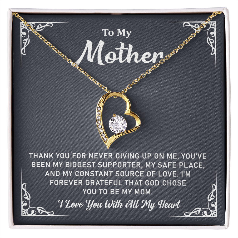 To My Mom Forever Love Necklace – Jewelry Gifts for Mom, Best Gifts for My Mom