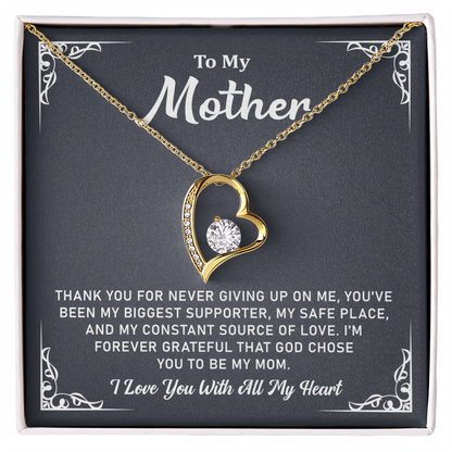 To My Mom Forever Love Necklace – Jewelry Gifts for Mom, Best Gifts for My Mom