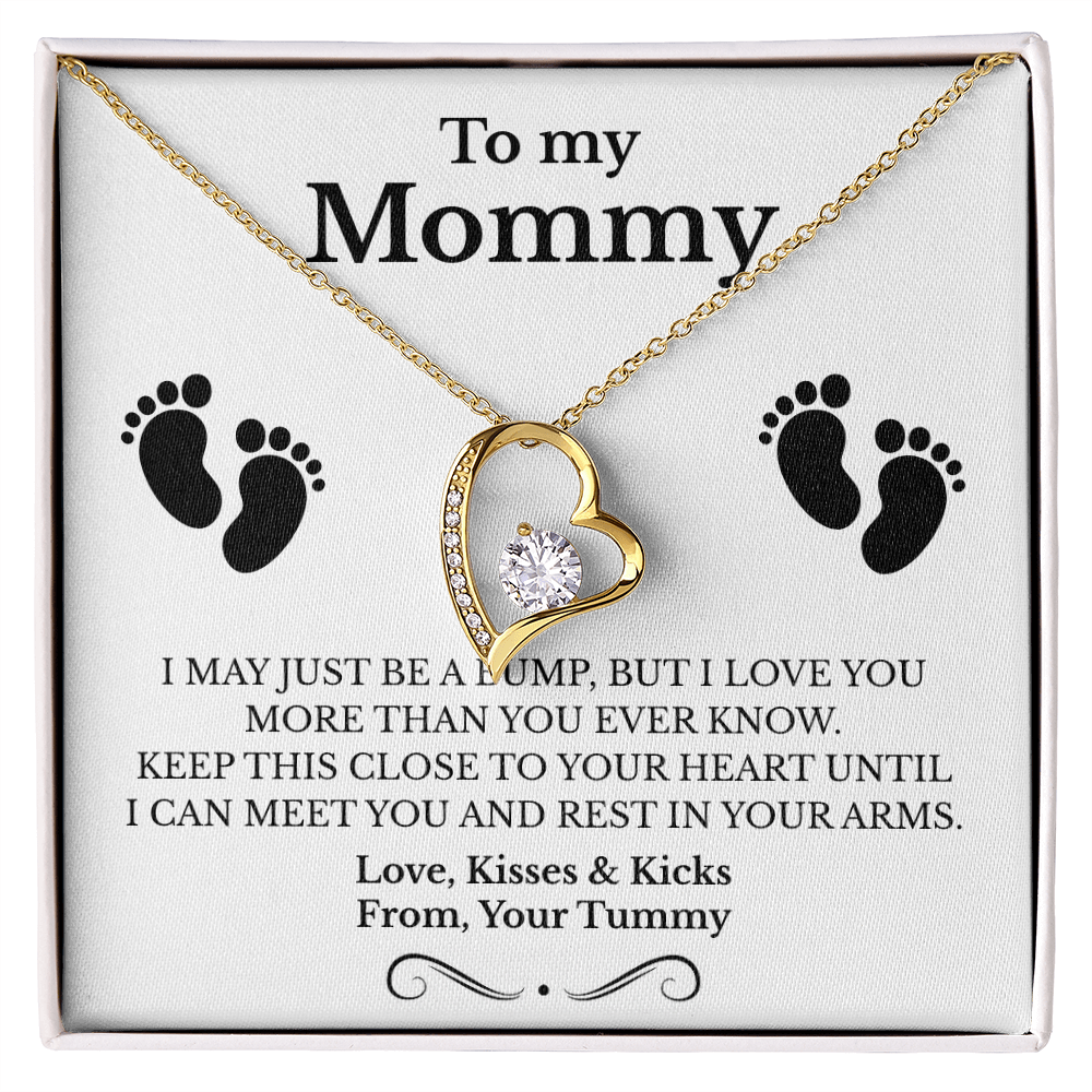 Mommy To Be Gift,  New Mom Necklace with Message Card