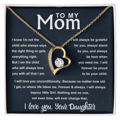 To My Beautiful Mom – Forever Your | Unconditional Love Gift for Mom