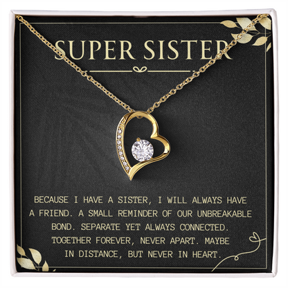 Birthday Gift for Sister, Forever Love Necklace for Her
