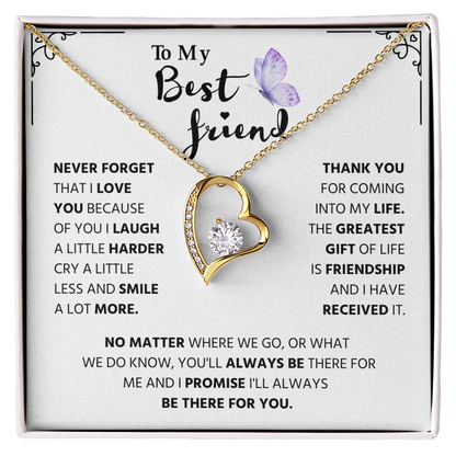 Gifts for Best Friend, Forever Love Necklace