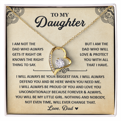 Daughter Necklace From Mom, 925 Sterling Silver Necklace