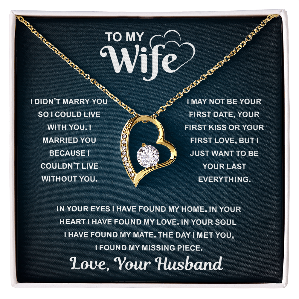 Best Gifts for Wife, When Your Wife Puts It On, Her Heart Shines Through
