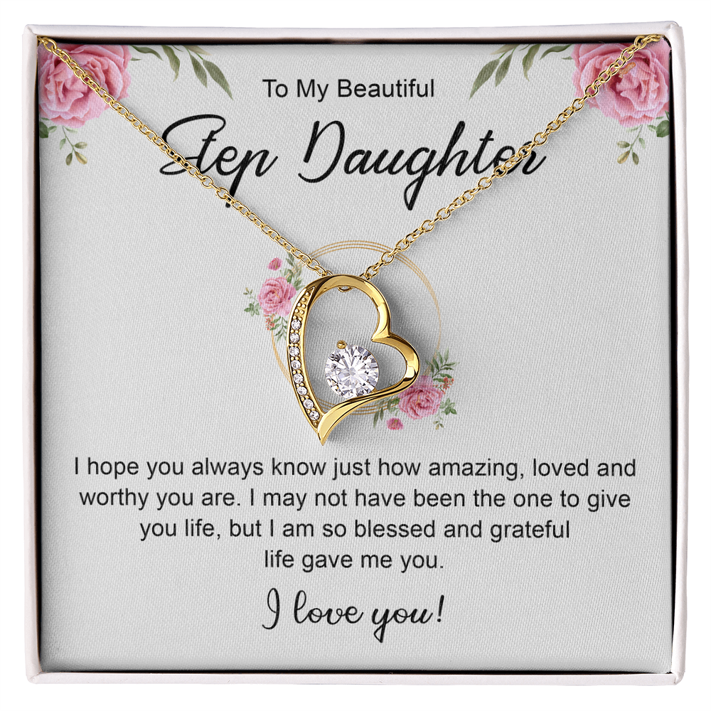 Women's Jewelry Gifts, To My Bonus Daughter Necklace