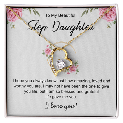 Women's Jewelry Gifts, To My Bonus Daughter Necklace