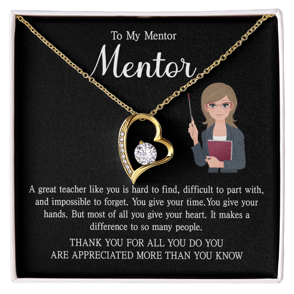 Teacher Birthday Gifts, Forever Love Necklace