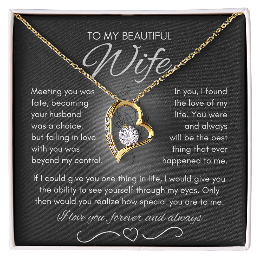 Wife Necklace from Husband, Birthday Gifts for Wife