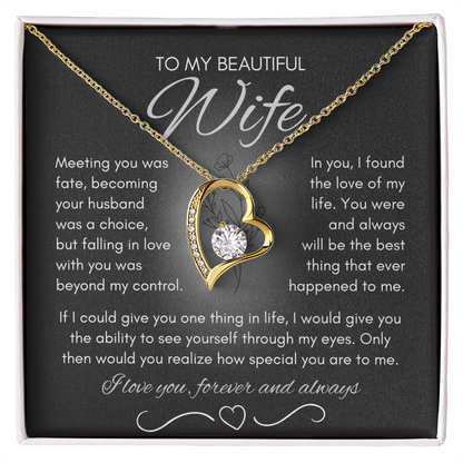 Wife Necklace from Husband, Birthday Gifts for Wife