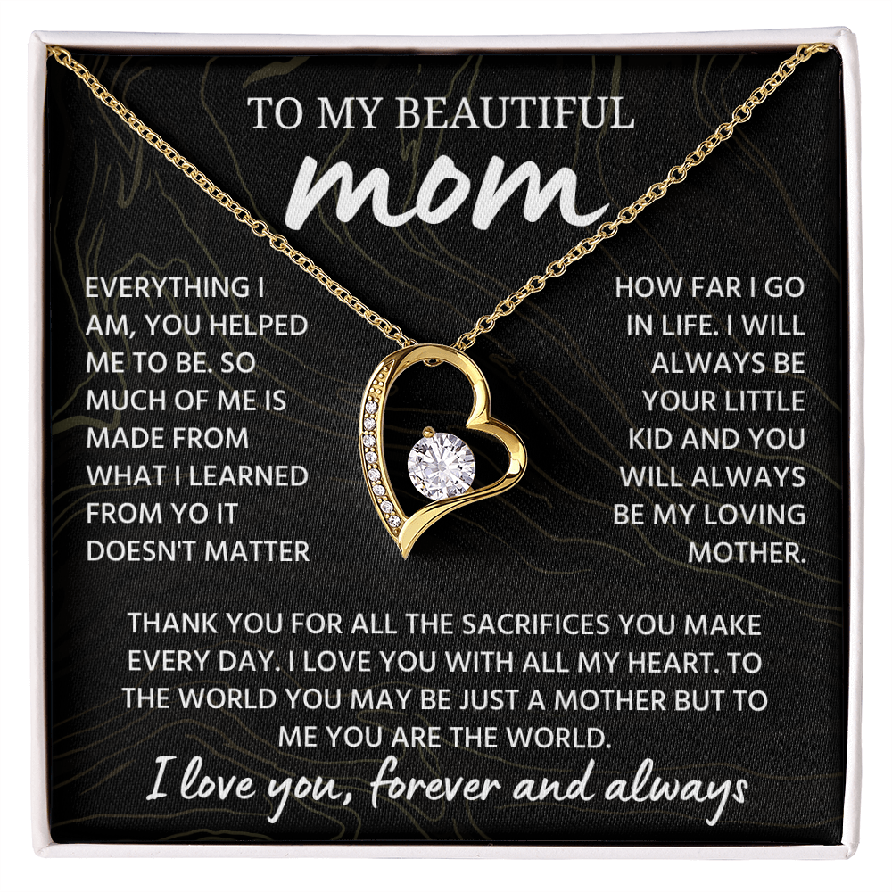 Mom Necklace from Daughter or Son, Birthday Gifts for Mom