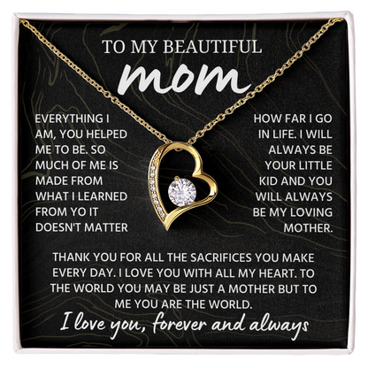Mom Necklace from Daughter or Son, Birthday Gifts for Mom
