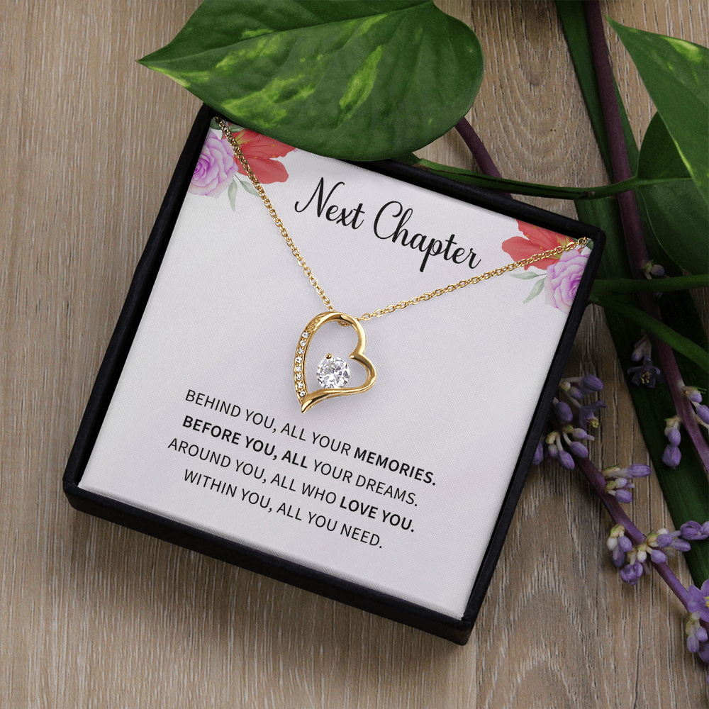 New Chapter Fresh Start Gift for wife from husband Divorcee Love Necklace