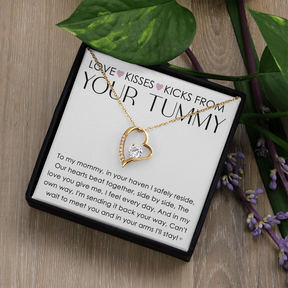 To My Mommy Forever Love Necklace – Heartfelt New Mom Gift from Baby, First time mom gift