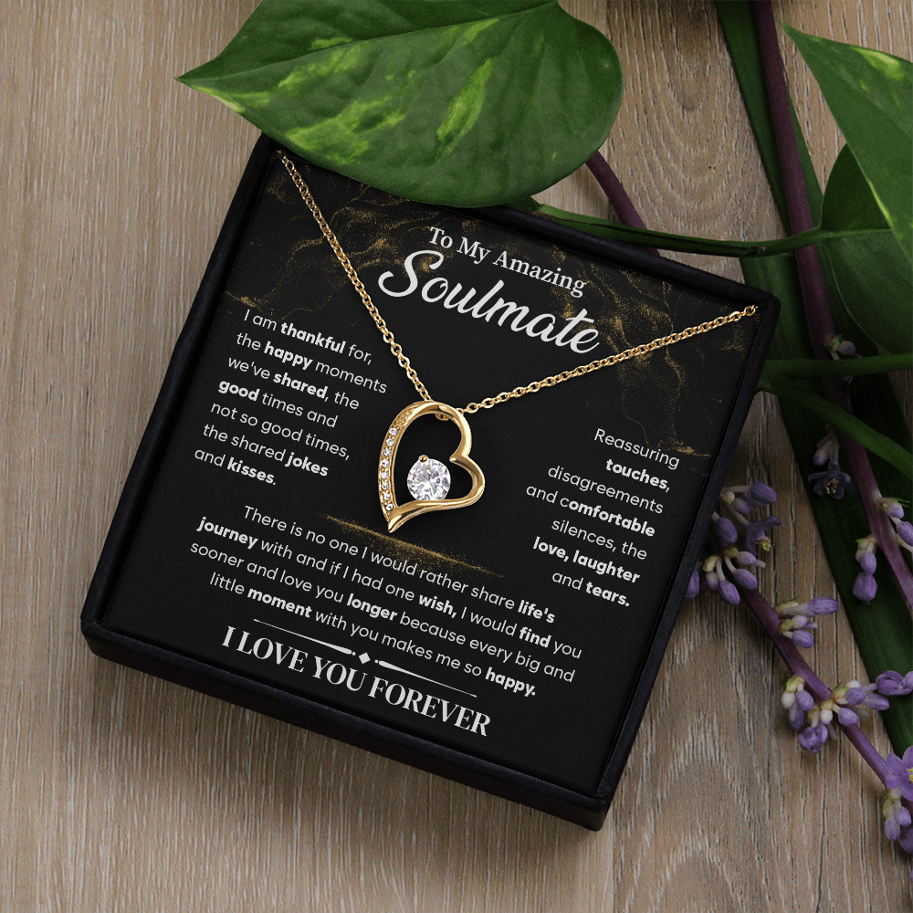 To My Soulmate Necklace, Forever Love Necklace