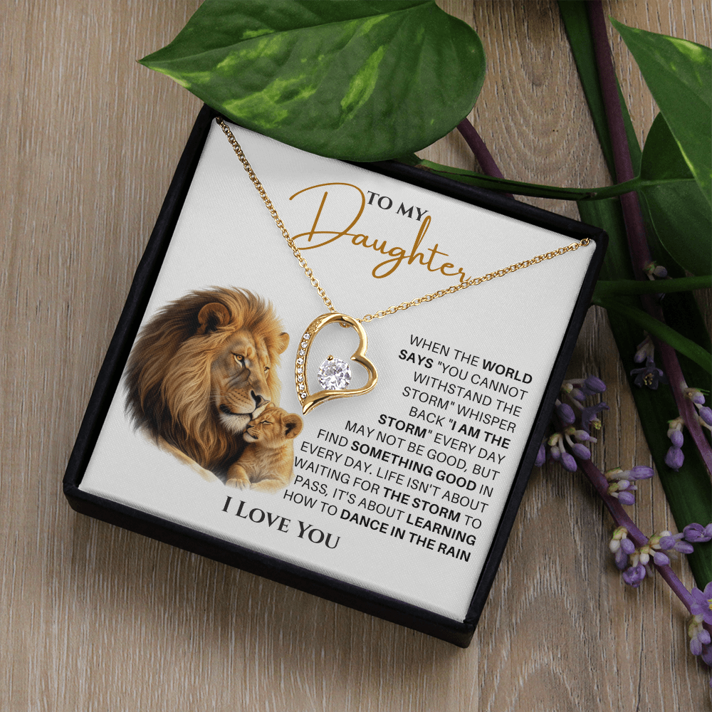 Forever Love Necklace, She glows like she was born for this moment