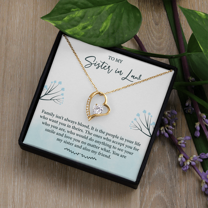 Sister in Law Necklace, Forever Love Necklace