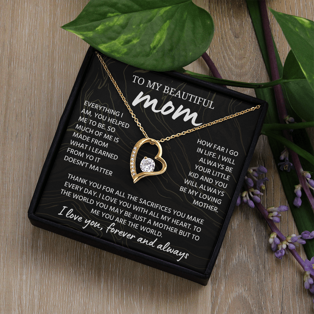 Mom Necklace from Daughter or Son, Birthday Gifts for Mom