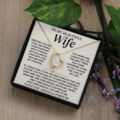 Jewelry To My Wife from Husband, Forever Love Necklace