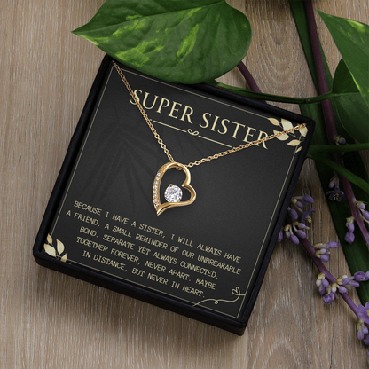 Birthday Gift for Sister, Forever Love Necklace for Her