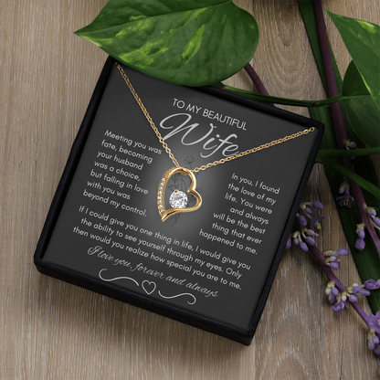 Wife Necklace from Husband, Birthday Gifts for Wife