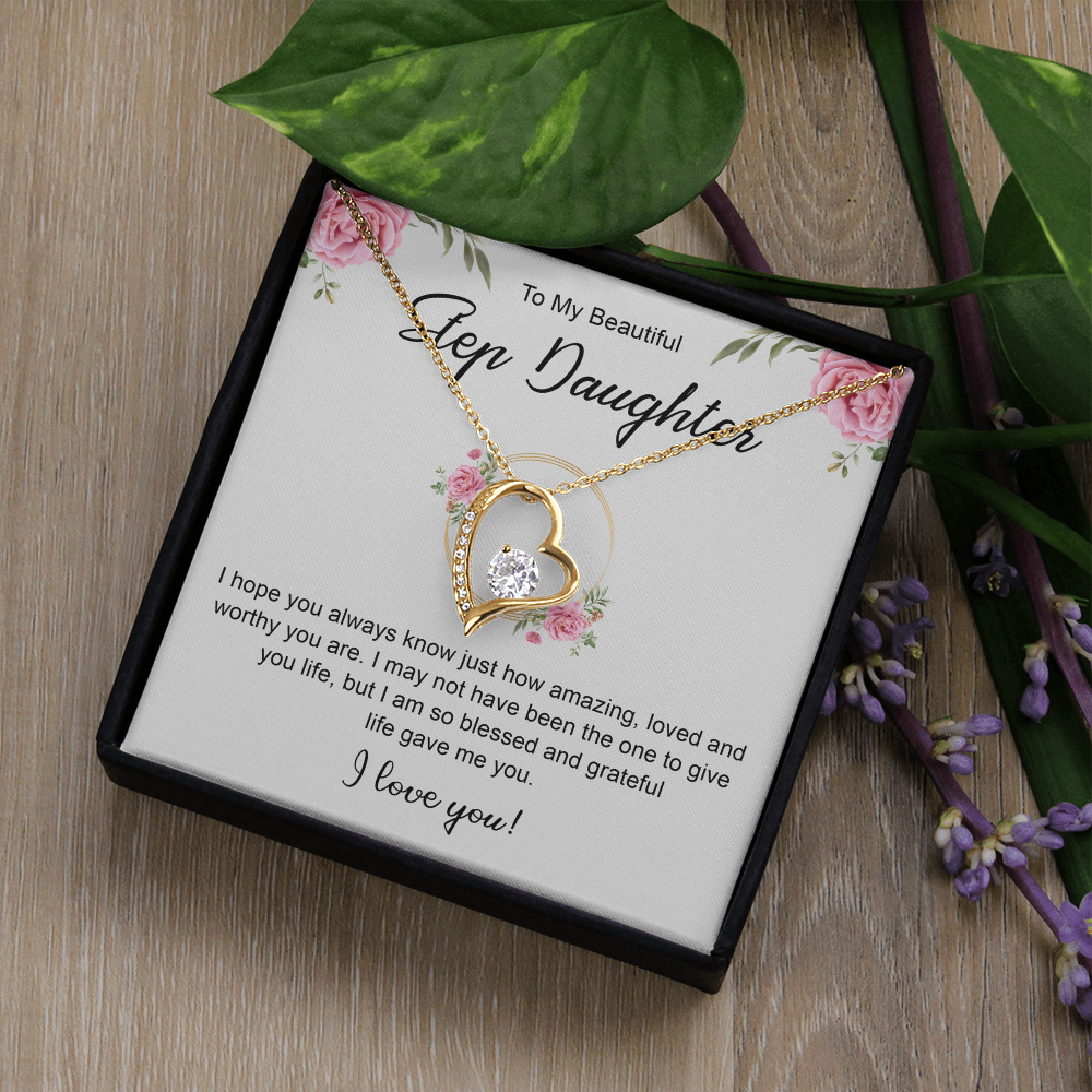 Women's Jewelry Gifts, To My Bonus Daughter Necklace