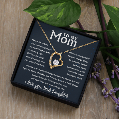 To My Beautiful Mom – Forever Your | Unconditional Love Gift for Mom