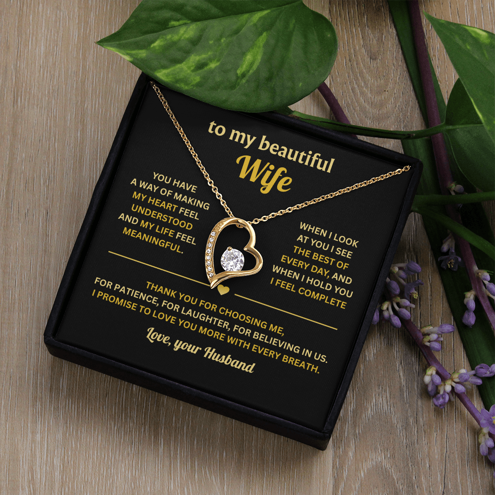 Jewelry To My Wife, Forever Love Necklace for Her