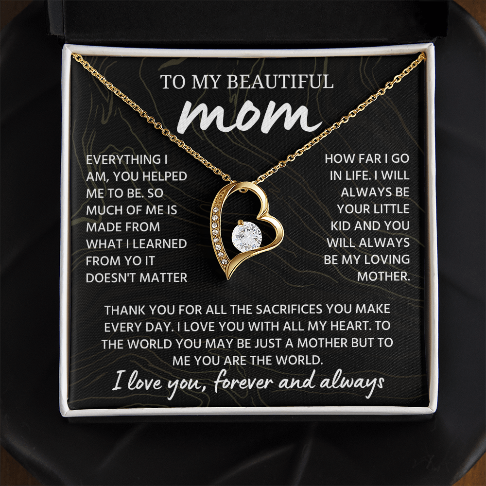 Mom Necklace from Daughter or Son, Birthday Gifts for Mom