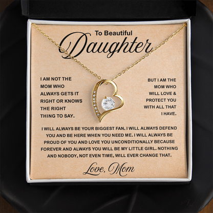 To My daughter Necklace for dad, It Makes Her Smile Shine Even Brighter