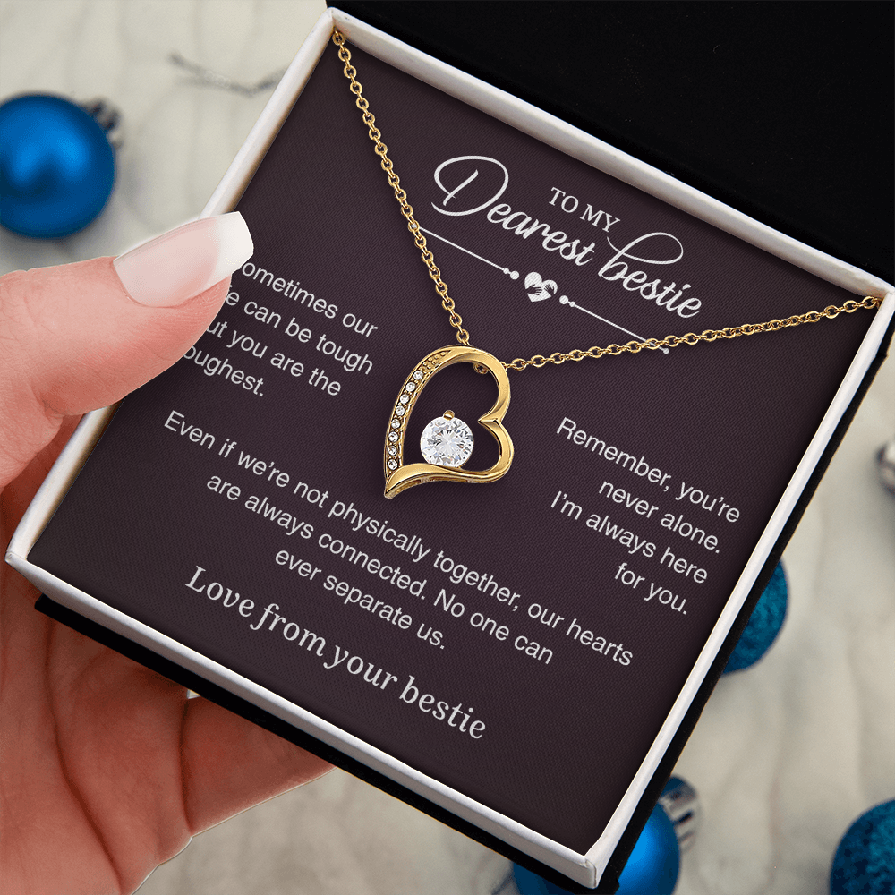 Gold Heart Necklace For Her - Special Gift For Best Friend