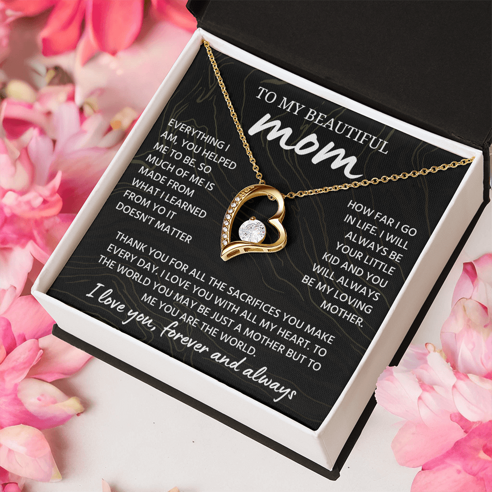 Mom Necklace from Daughter or Son, Birthday Gifts for Mom