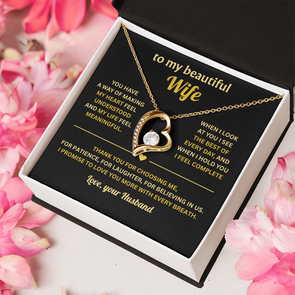 Jewelry To My Wife, Forever Love Necklace for Her